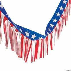 Outlet ⭐ 100 Ft. Patriotic Fringe Garland ⭐