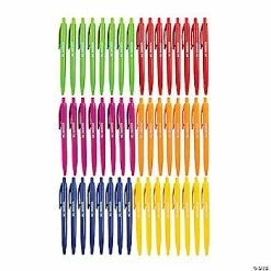 Cheap ✔️ Personalized Solid Color Retractable Pen Assortment - 48 Pc. ⭐