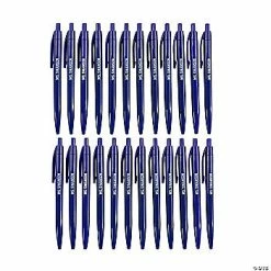 Hot Sale 🎉 Personalized Blue Retractable Pens - 24 Pc. ⭐