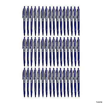 Deals โจ Personalized Blue Retractable Pens - 48 Pc. โจ