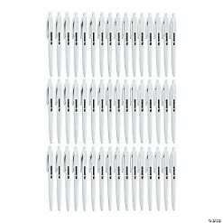 Flash Sale ✨ Personalized White Retractable Pens - 48 Pc. 🎁