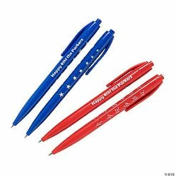 Hot Sale ⭐ Personalized Patriotic Retractable Pens – 48 Pc. 🎁