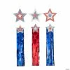 New 🔥 3 Ft. Patriotic Star Hanging Decorations with Streamers - 3 Pc. 😍