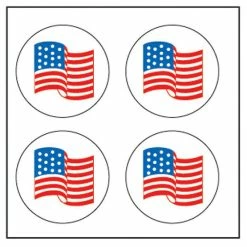 Wholesale 🛒 Creative Shapes Etc. - Incentive Stickers - Flag 😉