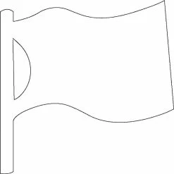 New 😀 Creative Shapes Etc. - Sticky Shape Notepad - Flag 🛒