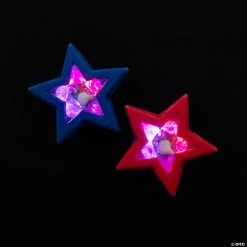 Deals 😍 Light-Up Patriotic Star Erasers - 12 Pc. ⌛