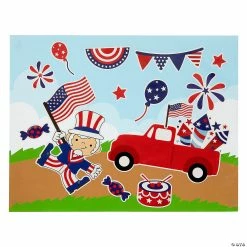 Outlet 😍 Patriotic Parade Sticker Scenes – 12 Pc. 🔔