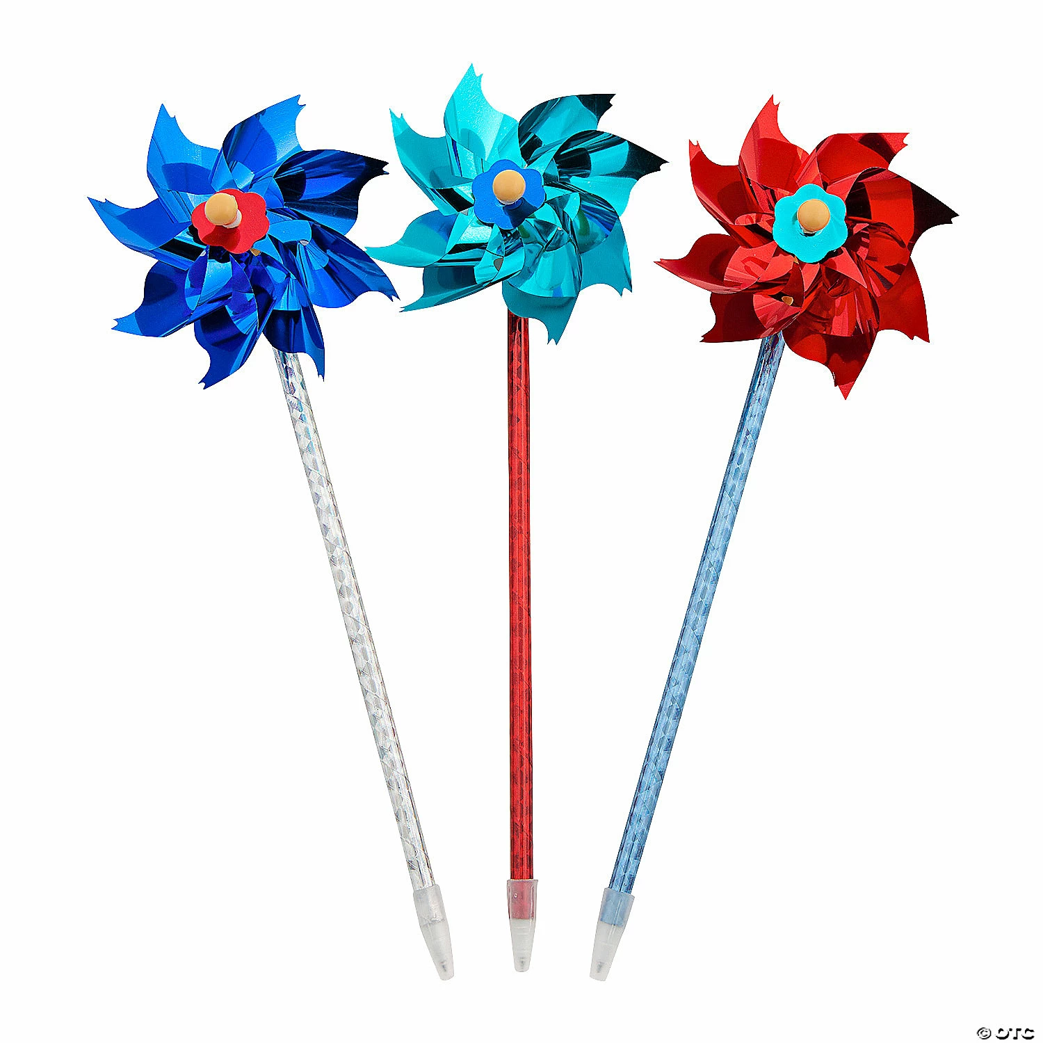 Cheapest 😀 Patriotic Pinwheel Pens - 12 Pc. ⭐