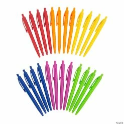 Discount ❤️ Solid Color Retractable Pens - 24 Pc. ⭐