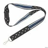Wholesale ✨ Thin Blue Line Breakaway Lanyards - 12 Pc. 🌟