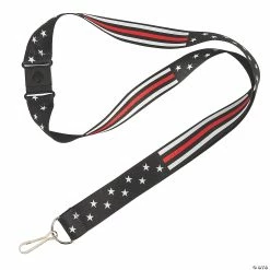 Cheapest 😀 Thin Red Line Lanyards - 12 Pc. 🧨